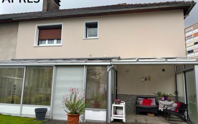 Merci Mme G à Aurillac (15000) d’avoir fait appel une seconde fois à Ecothermic pour ses travaux d'isolation par l'extérieur. Finition Crépi Couleur Frêne, ouvertures en Platine.