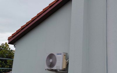 Chantier Ecothermic terminé dans le Puy-de-Dôme bénéficiant des aides de l’État dans le cadre d’un monogeste d’isolation des murs par l’extérieur.